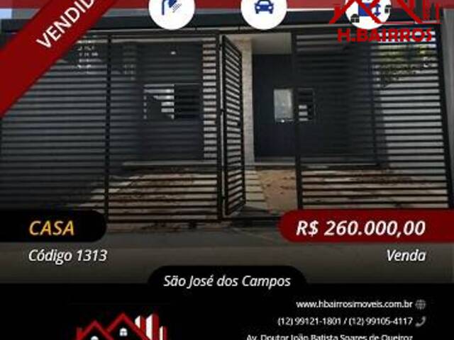 #1313 - Casa para Venda em São José dos Campos - SP